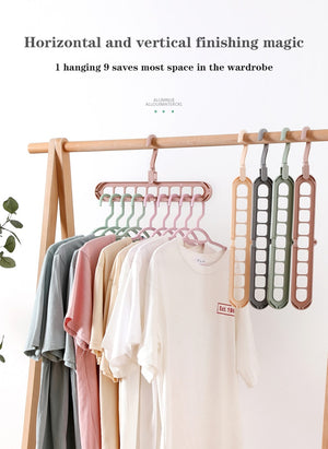 Clothes hanger closet organizer